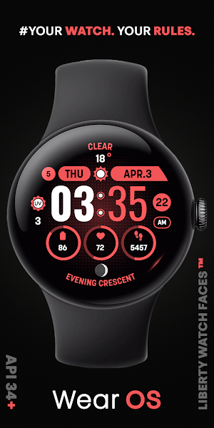 MOON KNIGHT Digital Watch Face Screenshot 0