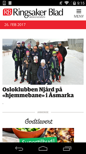 ringsaker-blad.no Screenshot 0