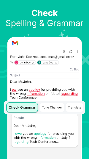 AI Keyboard Writing Assistant Screenshot 1
