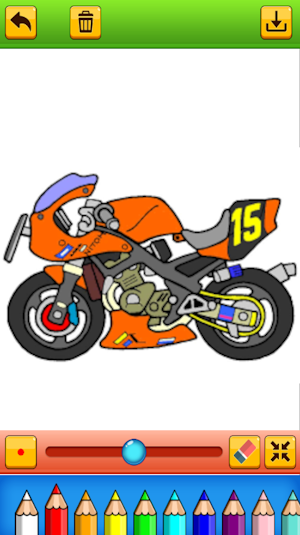 ninja motorbike coloring Screenshot 3
