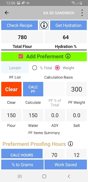 Bread Maker + Calculator Screenshot 1