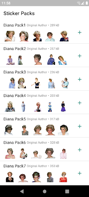 Princess Diana Stickers Screenshot 0