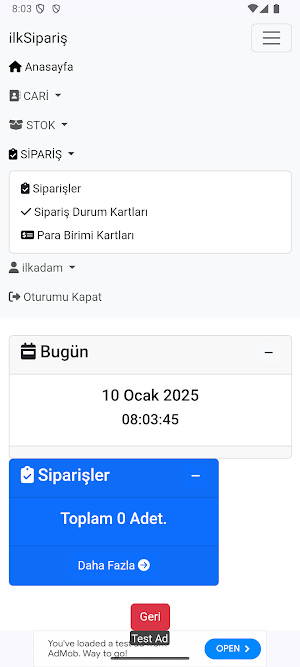 ilkSipariş - Sipariş Yönetimi Screenshot 3