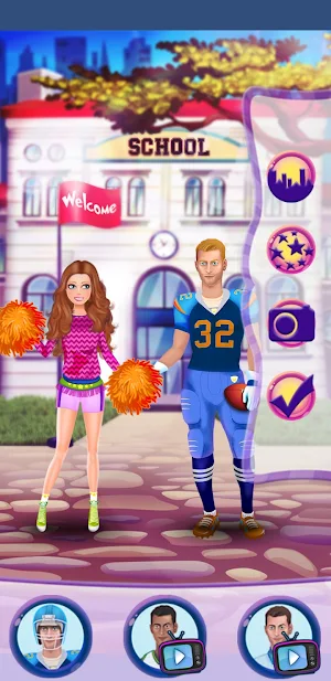 Cheerleader Dress-up Game Screenshot 3