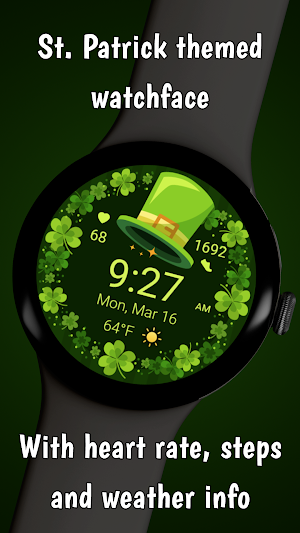 St. Patrick - WearOS Watchface Screenshot 1