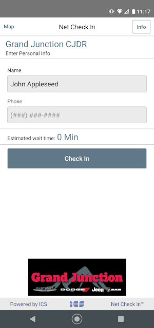 Grand Junction CJDR Check In Screenshot 1