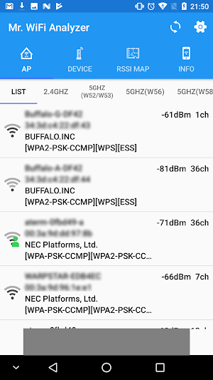 Mr.WiFi Analyzer Screenshot 2