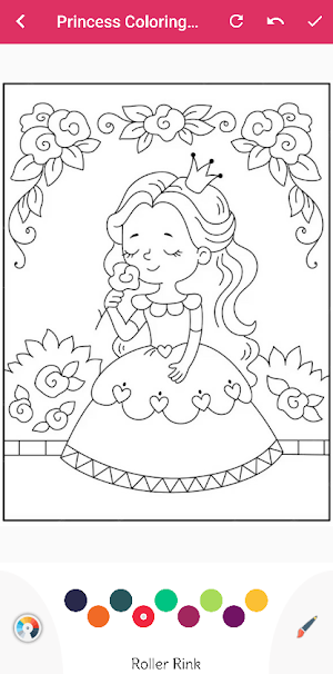 Kawaii Princess Coloring Book Screenshot 2