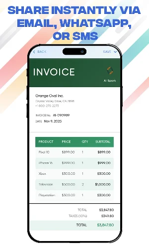 Invoice Maker: Invoice Send Screenshot 3
