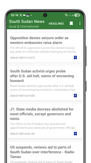 South Sudan News Screenshot 0