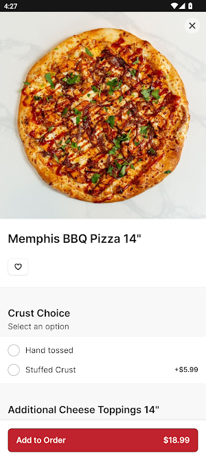 Mondo Pizza To Go Screenshot 2