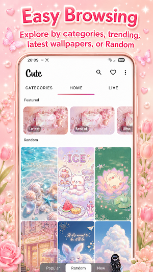 Cute Girly Aesthetic Wallpaper Screenshot 3