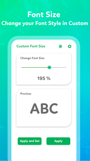 Big Fonts - Font Size Changer Screenshot 2