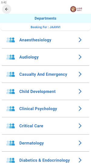 Leo Patient App Screenshot 1