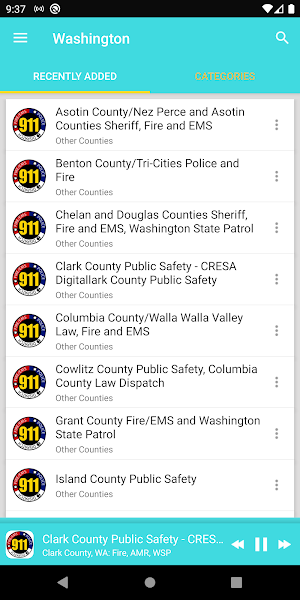Washington police, fire and EMS radios Screenshot 0