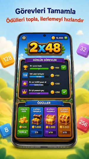 2x48: 2048 Number Puzzle Screenshot 3