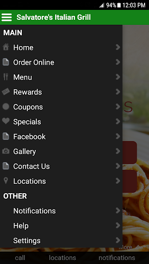 Salvatore's Italian Grill Screenshot 1