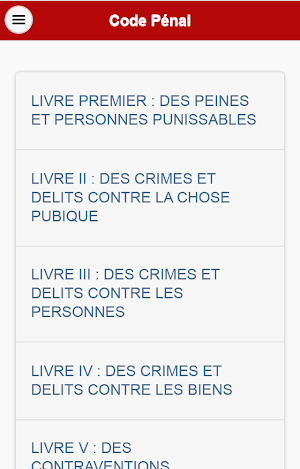 Code Pénal du Gabon Screenshot 0