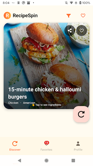 RecipeSpin - Tap to Cook! Screenshot 2