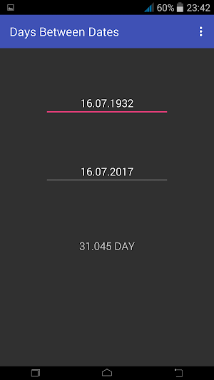 Days Between Dates Screenshot 2
