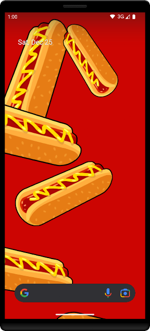 Hot Dogs Live Wallpaper Screenshot 0