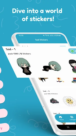 Sad Stickers Screenshot 1