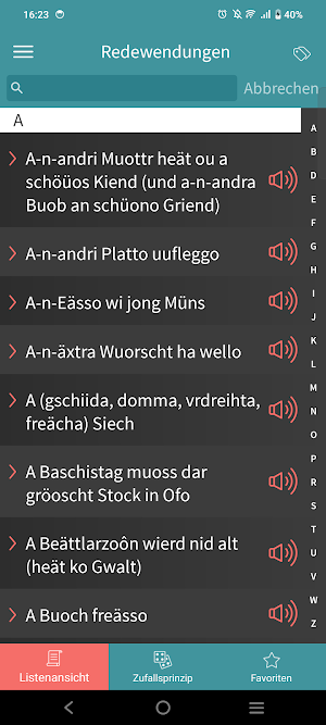 d'Sprôôch - Lustenauer Mundart Screenshot 2