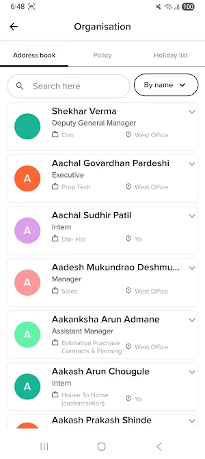 VJ Employee Hub Screenshot 2