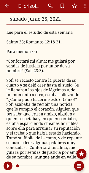 Spanish Sabbath School Lesson Screenshot 3