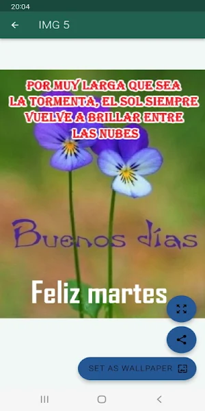 Días de la semana. Saludos Screenshot 2