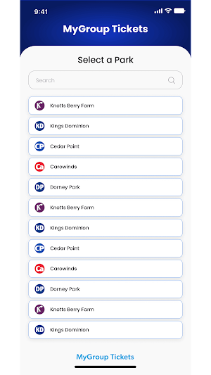 MyGroup Tickets Screenshot 3