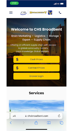 CHS Broadbent Grower Portal Screenshot 3
