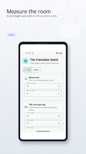 Tile Calculator Quick Screenshot 1