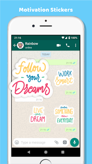 Motivational Word Stickers Screenshot 1