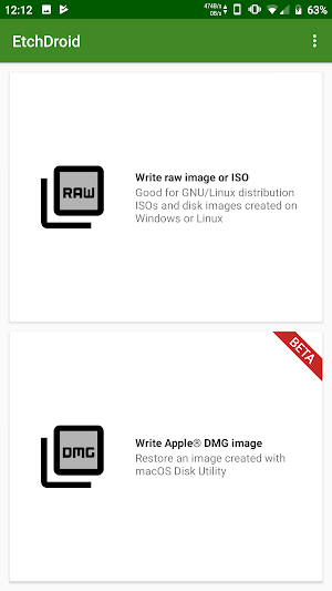 EtchDroid [NO ROOT] - Write ISOs and DMGs to USB Screenshot 2
