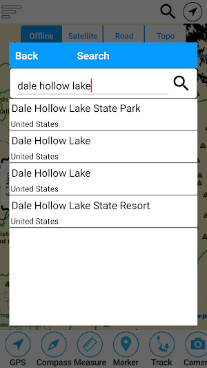 Dale Hollow RSVR TN GPS Charts Screenshot 1