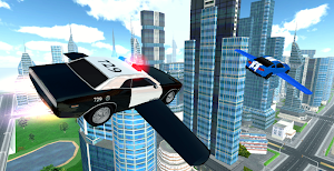 Flying Police Car Driving Screenshot 2