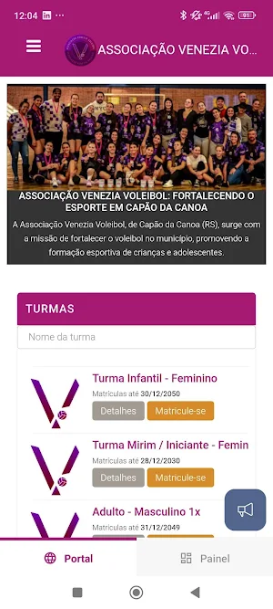Associação Venezia Voleibol Screenshot 1