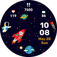 Space Watch Face Animated