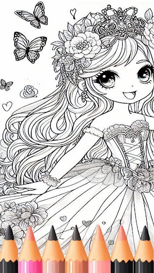 Coloring Games: Fairy Princess Screenshot 2
