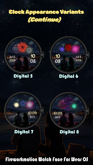 Fireworkmation Watch Face Screenshot 3