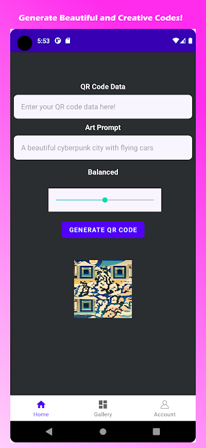 CQR: AI Art QR Code Generator Screenshot 0