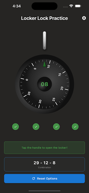 Locker Lock Practice Screenshot 1
