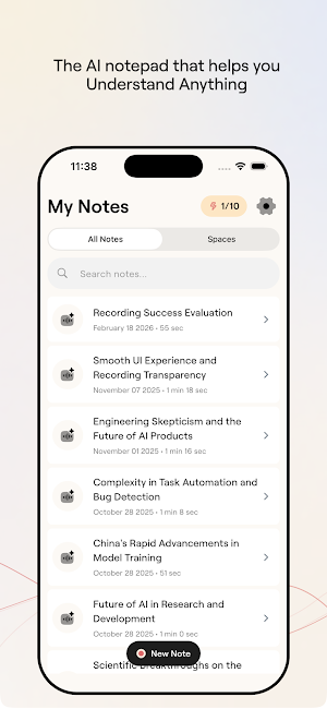 Notable - AI Note Taker Screenshot 1