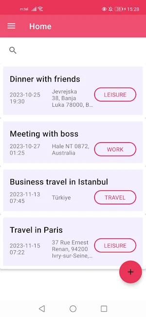 Event organizer Screenshot 0