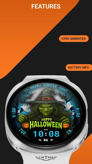 Spooky Witch Watch Face 120 Screenshot 2