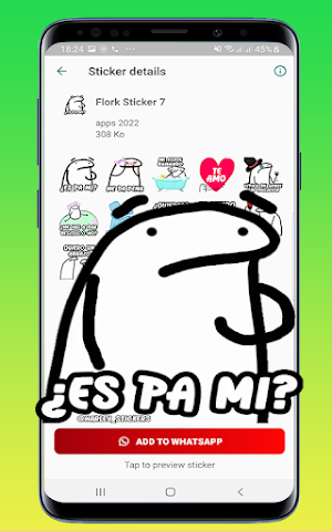 Wasticker  FLORK para whatsapp Screenshot 1
