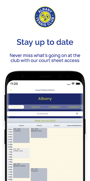Albany Tennis Club Screenshot 0