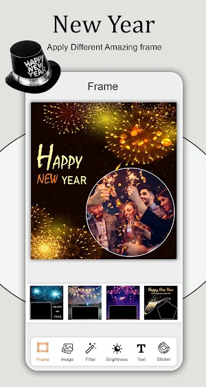 New Year Photo Frame Screenshot 1