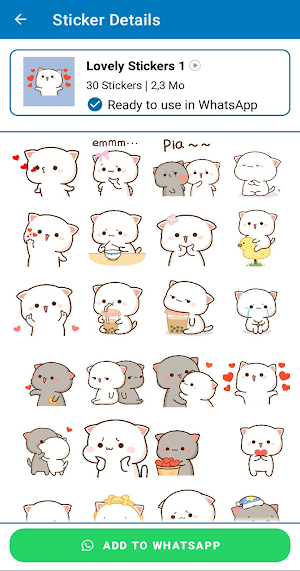 Animated Mochi Stickers Screenshot 1